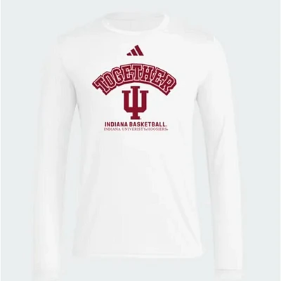 Indiana Adidas 2025 Bench Long Sleeve Shooting Shirt