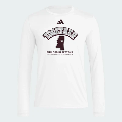 Mississippi State Adidas 2025 Bench Long Sleeve Shooting Shirt