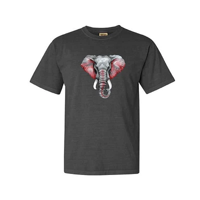 Scarlet and Gold Watercolor Elephant Comfort Colors Tee