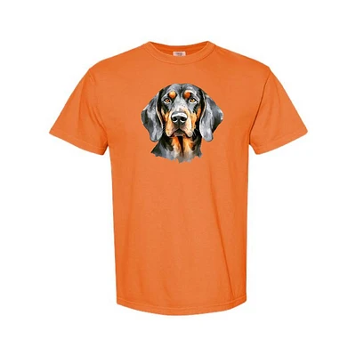Scarlet and Gold Watercolor Smokey Comfort Colors Tee