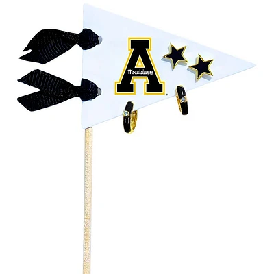 App State Color Shout Pennant Pair Earring Set