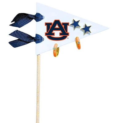 Auburn Color Shout Pennant Pair Earring Set
