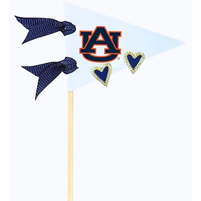 Auburn Color Shout Pennant Heart Earrings