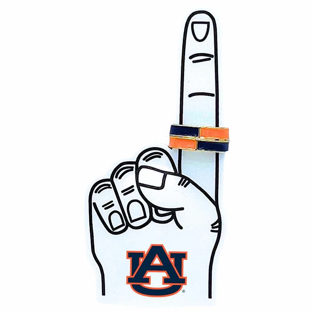 Auburn Color Shout Game Day Stack Ring Set