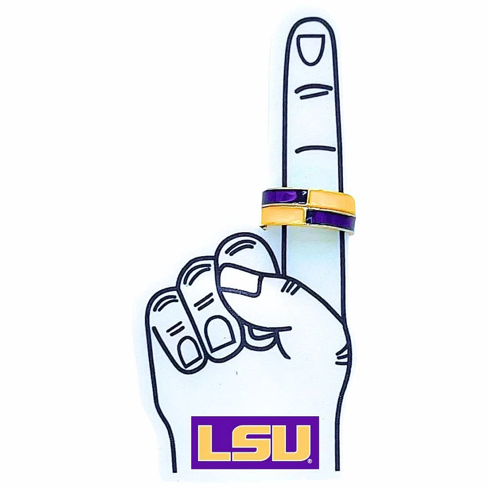 LSU Color Shout Game Day Stack Ring Set