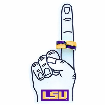 LSU Color Shout Game Day Stack Ring Set