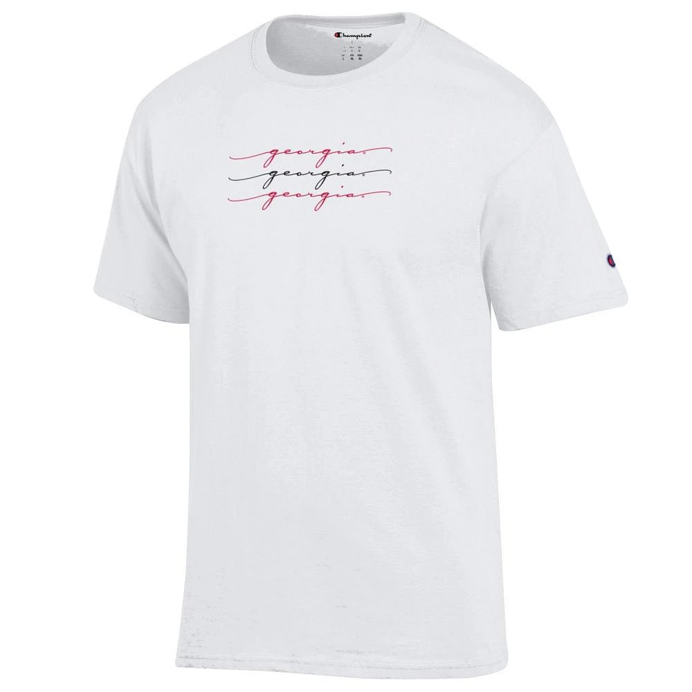 Georgia Champion Women's Script Repeat Tee