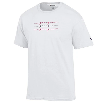 Georgia Champion Women's Script Repeat Tee