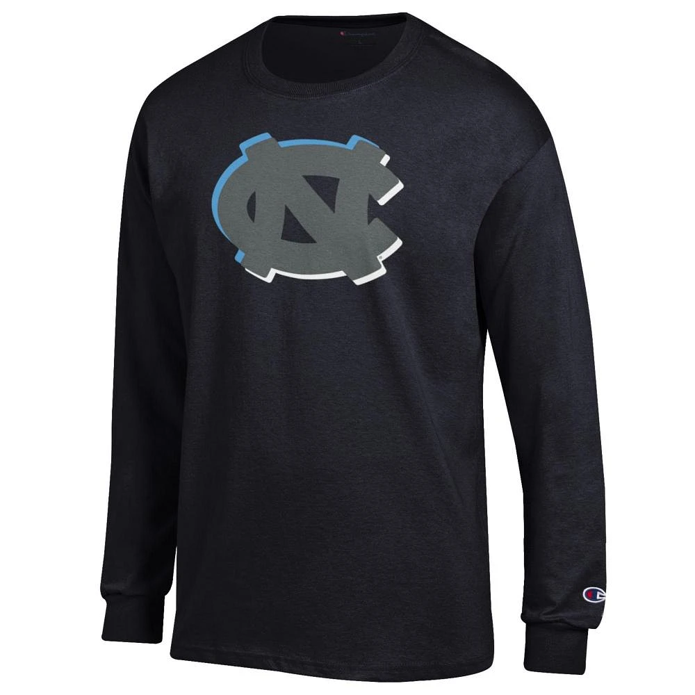 UNC Champion Tonal with Shading NC Interlock Long Sleeve Tee