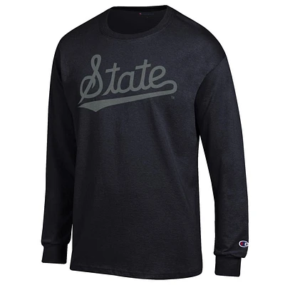 Mississippi State Champion Tonal with Shading Script Long Sleeve Tee