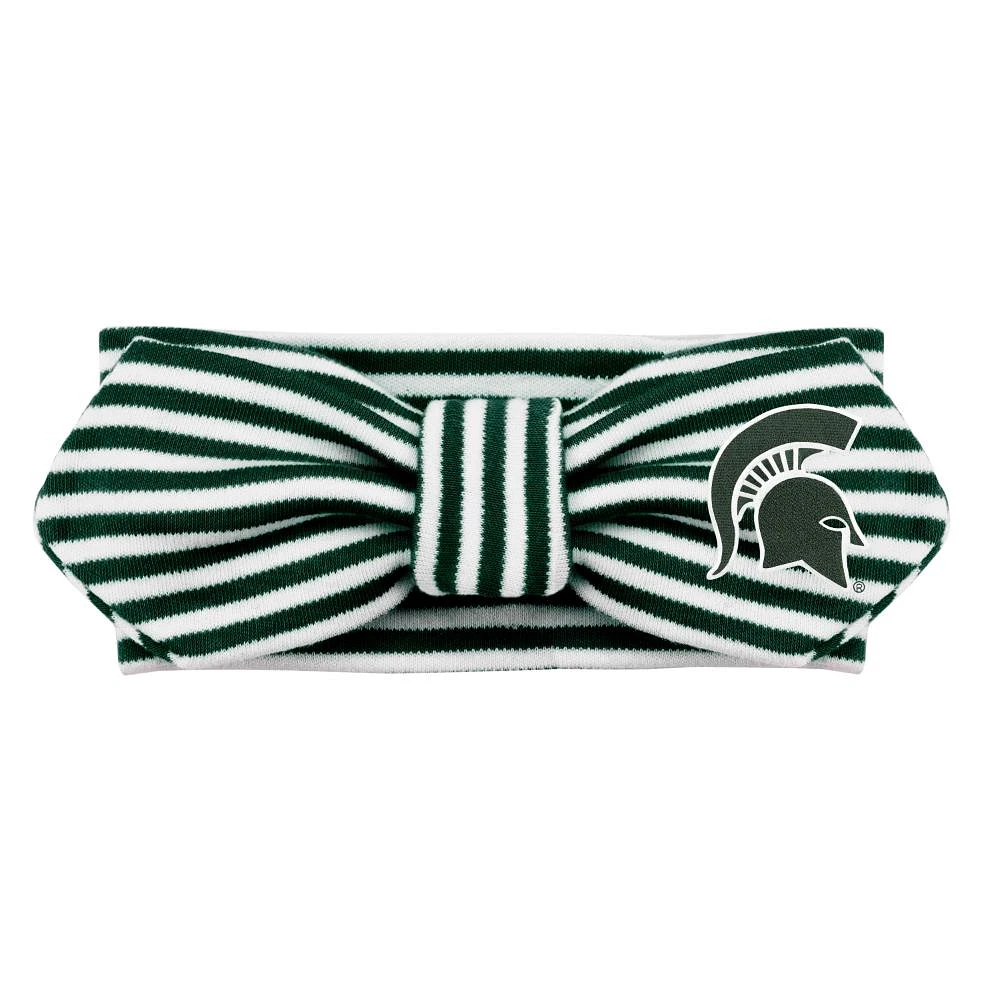Michigan State Creative Knitwear Infant Striped Knot Headband