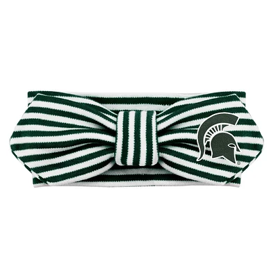 Michigan State Creative Knitwear Infant Striped Knot Headband