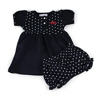 Arkansas Infant Heart Dress with Bloomers