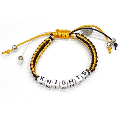 UCF Box Braid Bead Adjustable Bracelet