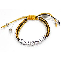 UCF Box Braid Bead Adjustable Bracelet