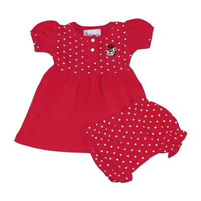 Georgia Infant Heart Dress with Bloomers