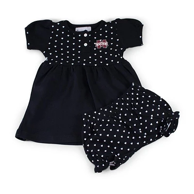 Mississippi State Infant Heart Dress with Bloomers