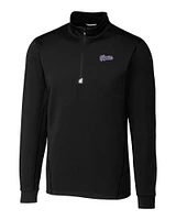 LSU Cutter & Buck Tigers Script Traverse 1/4 Zip Pullover