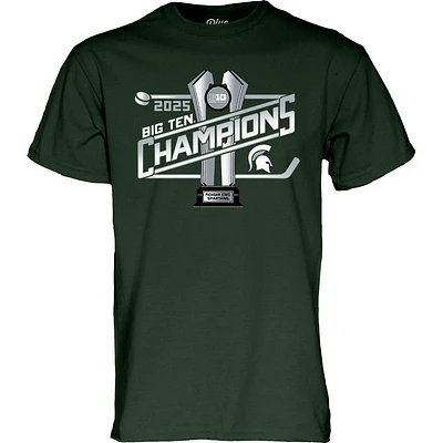 Michigan State 2025 Big 10 Ice Hockey Regular Season Champions Tee