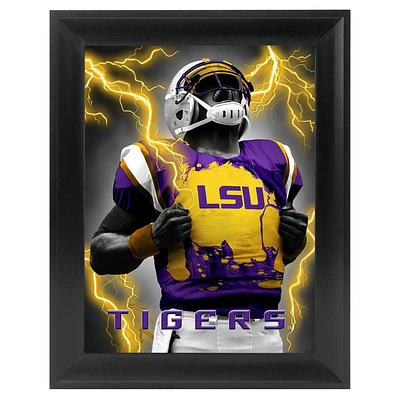 LSU 12X16 In Acrylix LED Player Framed Print