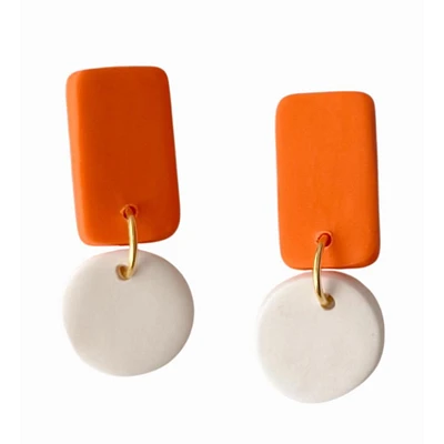 Tennessee Sweet Tree Jewelry Reign Rectangle Circle Drop Earrings