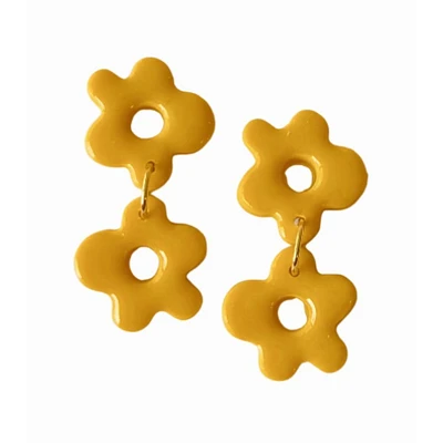 Gold Sweet Tree Jewelry Alexis Flower Earrings