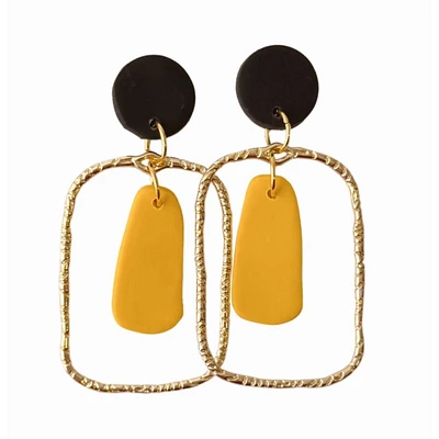 Black and Yellow Sweet Tree Jewelry Blake Earrings