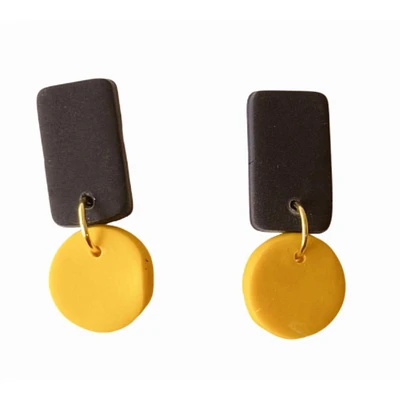 and Sweet Tree Jewelry Reign Rectangle Circle Drop Earrings