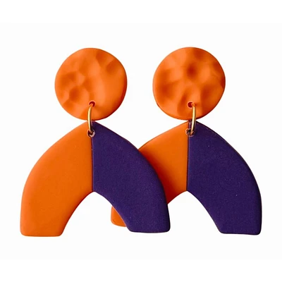 Orange and Purple Sweet Tree Jewelry Addyson Earrings