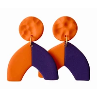 Orange and Purple Sweet Tree Jewelry Addyson Earrings