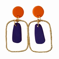 Orange and Purple Sweet Tree Jewelry Blake Earrings
