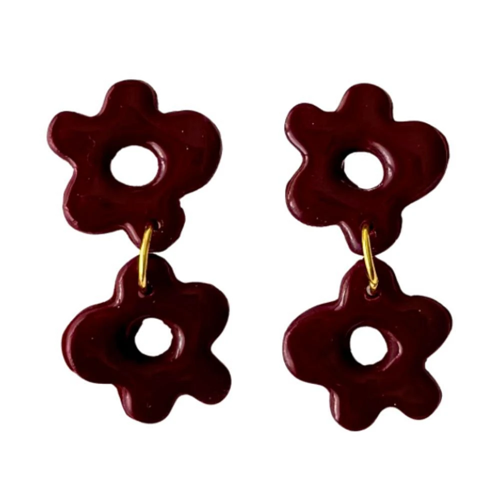 Garnet Sweet Tree Jewelry Alexis Flower Earrings