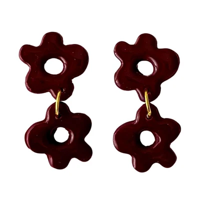 Garnet Sweet Tree Jewelry Alexis Flower Earrings