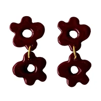 Garnet Sweet Tree Jewelry Alexis Flower Earrings
