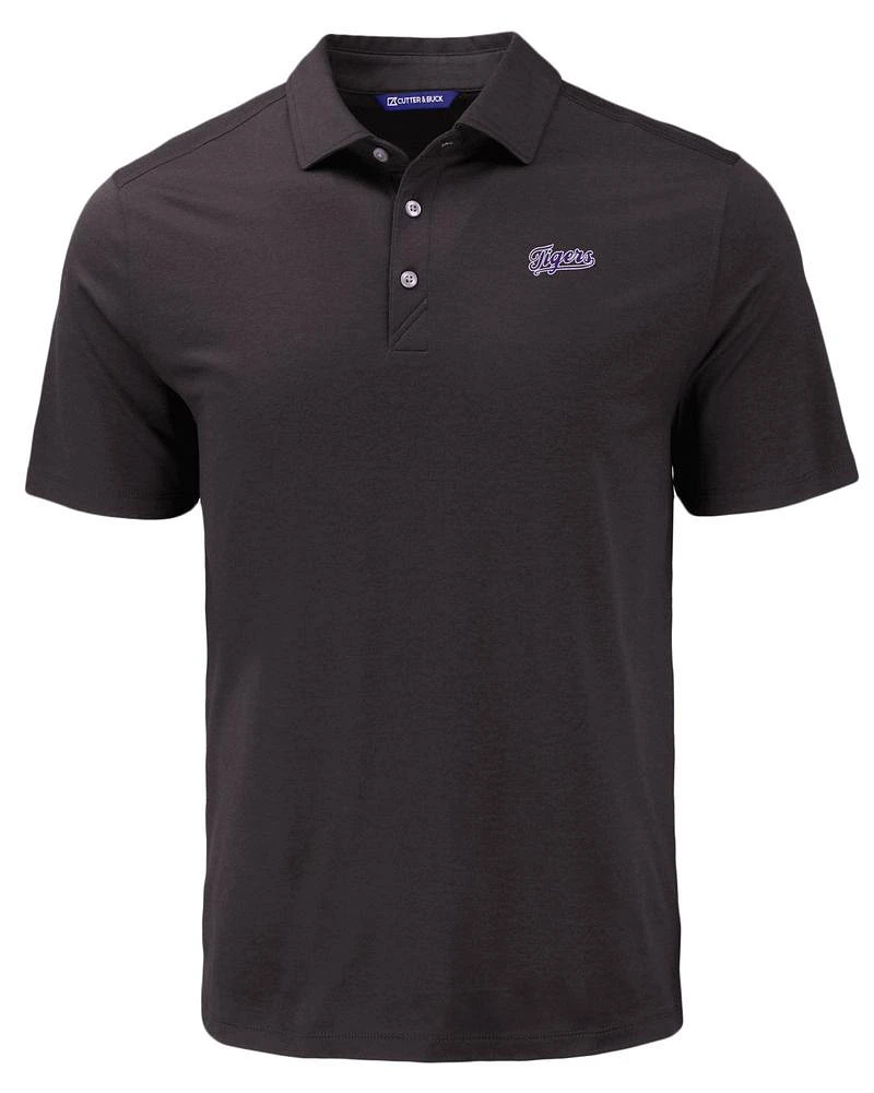 LSU Cutter & Buck Script Tigers Coastline Comfort Polo
