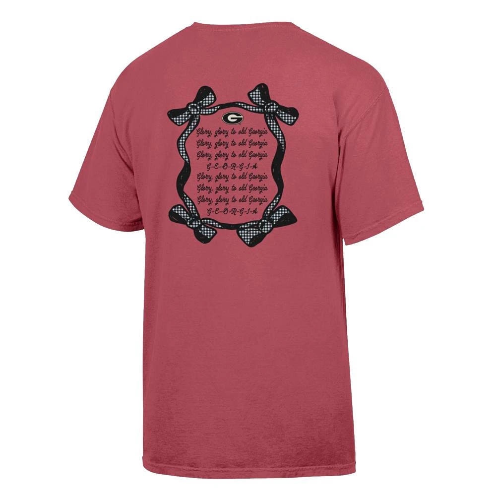 Georgia Comfort Wash Ribbon Frame Fight Song Tee