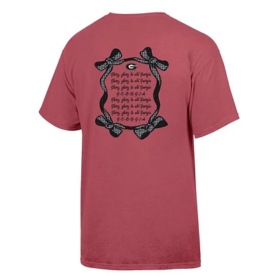 Georgia Comfort Wash Ribbon Frame Fight Song Tee