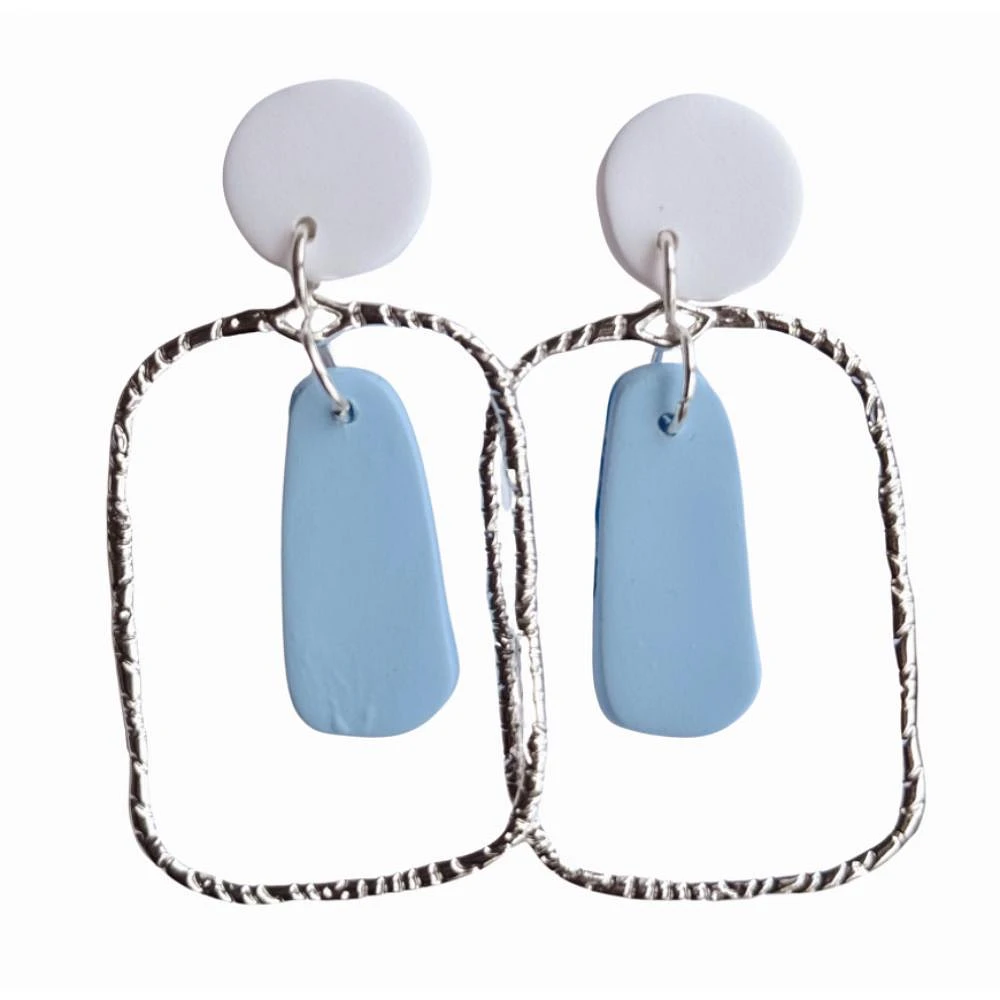 Light Blue and White Sweet Tree Jewelry Blake Earrings