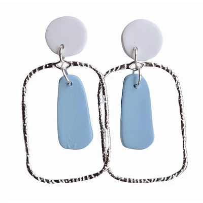 Light Blue and White Sweet Tree Jewelry Blake Earrings
