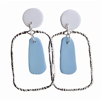 Light Blue and White Sweet Tree Jewelry Blake Earrings