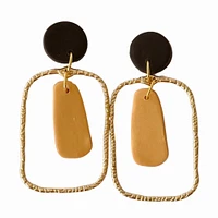 Black and Gold Sweet Tree Jewelry Blake Earrings