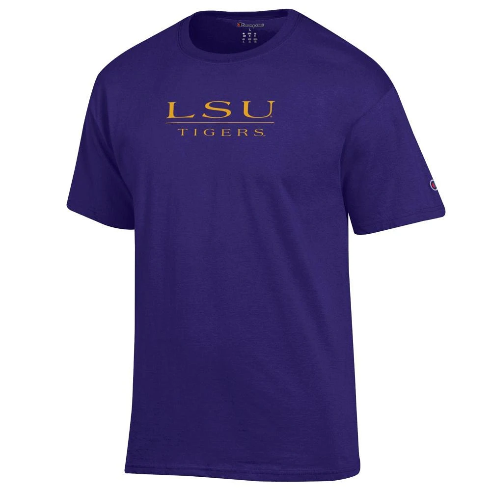 LSU Champion Straight Wordmark Tee