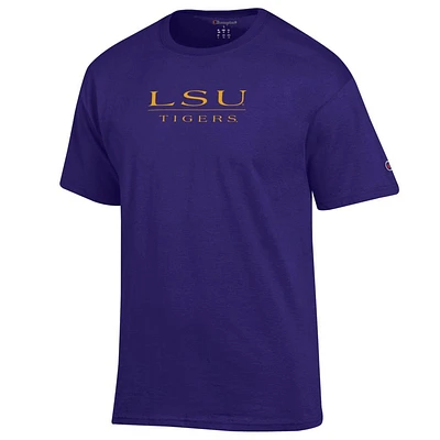 LSU Champion Straight Wordmark Tee