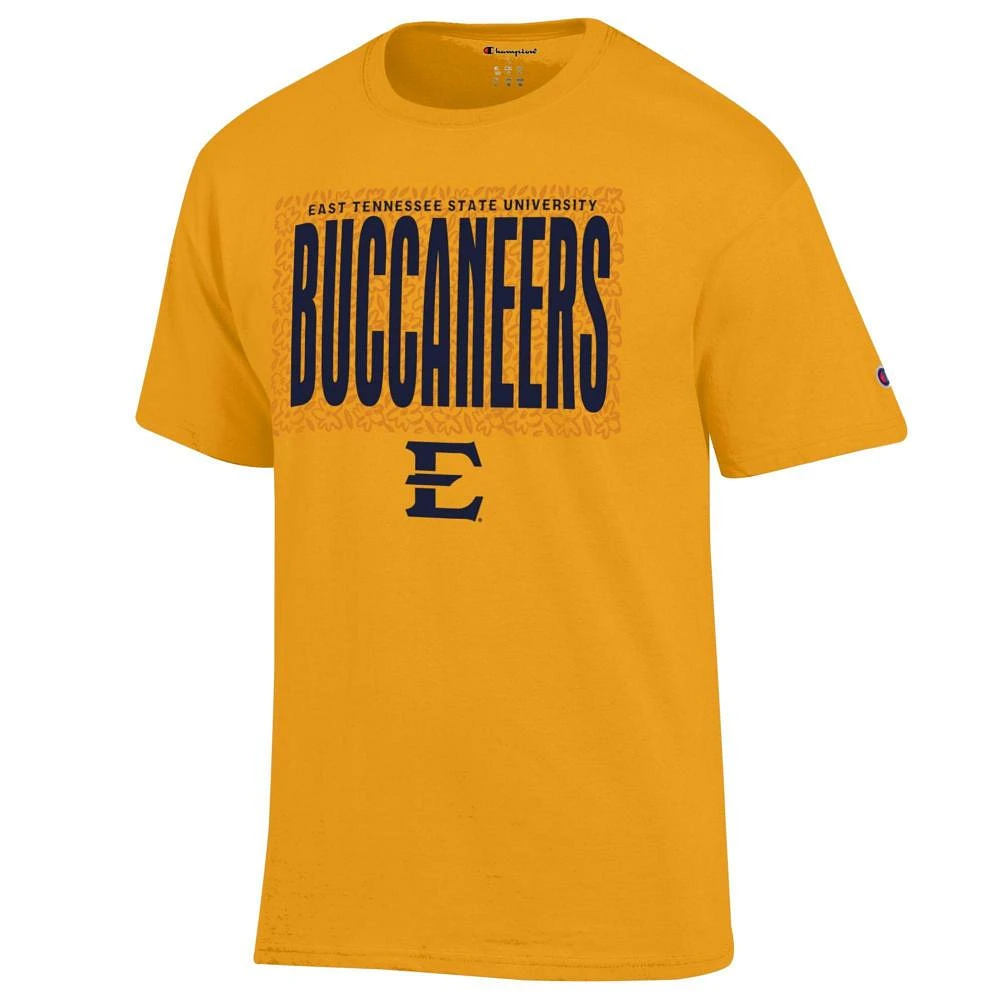 ETSU Champion Rectangle Over Print with Logo Tee