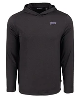 LSU Cutter & Buck Tigers Script Coastline Epic Comfort Hooded Shirt