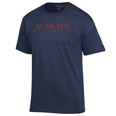 Auburn Champion Straight Wordmark Tee