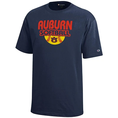 Auburn Champion YOUTH Softball Stack Tee