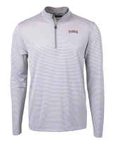 LSU Cutter & Buck Tigers Arch Virtue Eco Micro Stripe Pullover