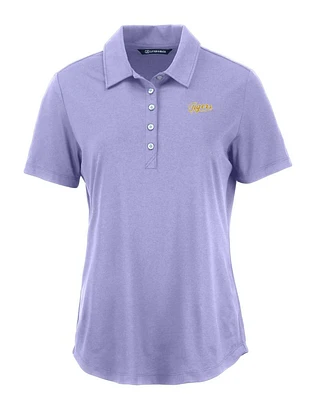 LSU Cutter & Buck Women's Tigers Script Coastline Comfort Polo