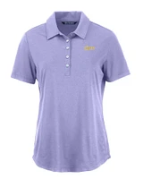 LSU Cutter & Buck Women's Tigers Script Coastline Comfort Polo